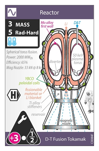 D-T Fusion Tokamak / Antimatter GDM (front)
